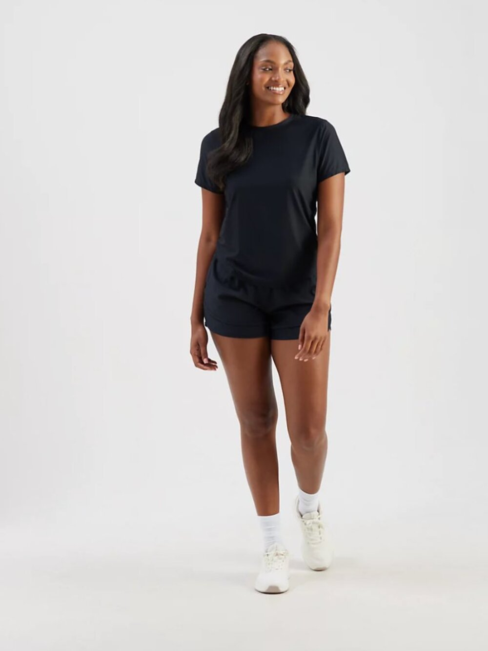 Freely Women's Relay Short Sleeve Black T-Shirt XL Active Gym Training - Picture 8 of 9